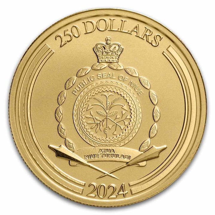 Niue: Disney - Mickey & Minnie Holidays 1 oz Gold 2024