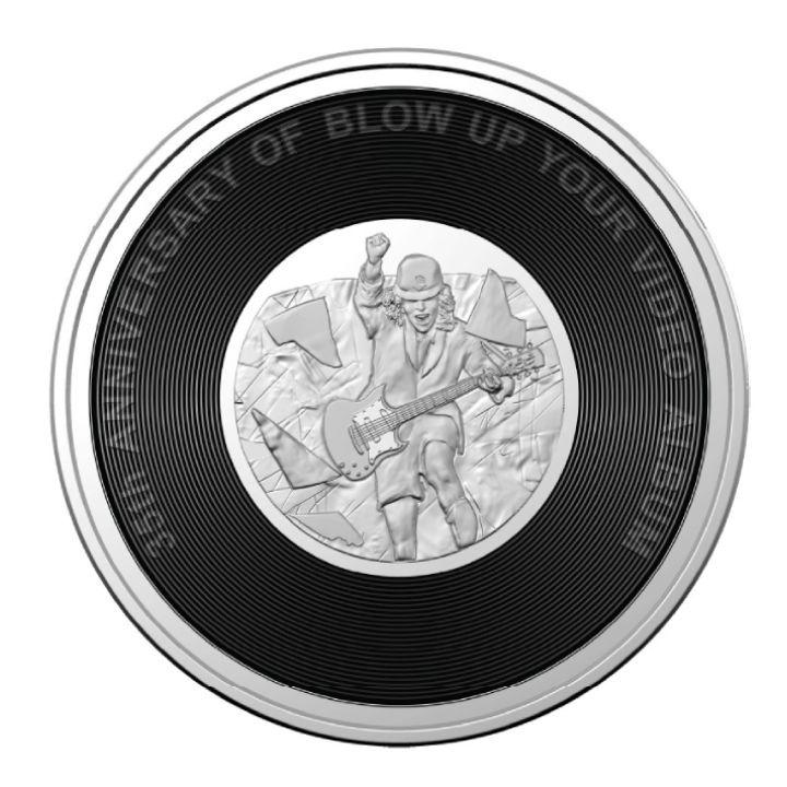 45th Anniversary of AC/DC 2022/2023 Coloured 6 Coin Set