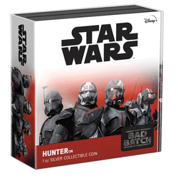 Niue: Star Wars The Bad Batch – Hunter színes 1 uncia ezüst 2022 Proof