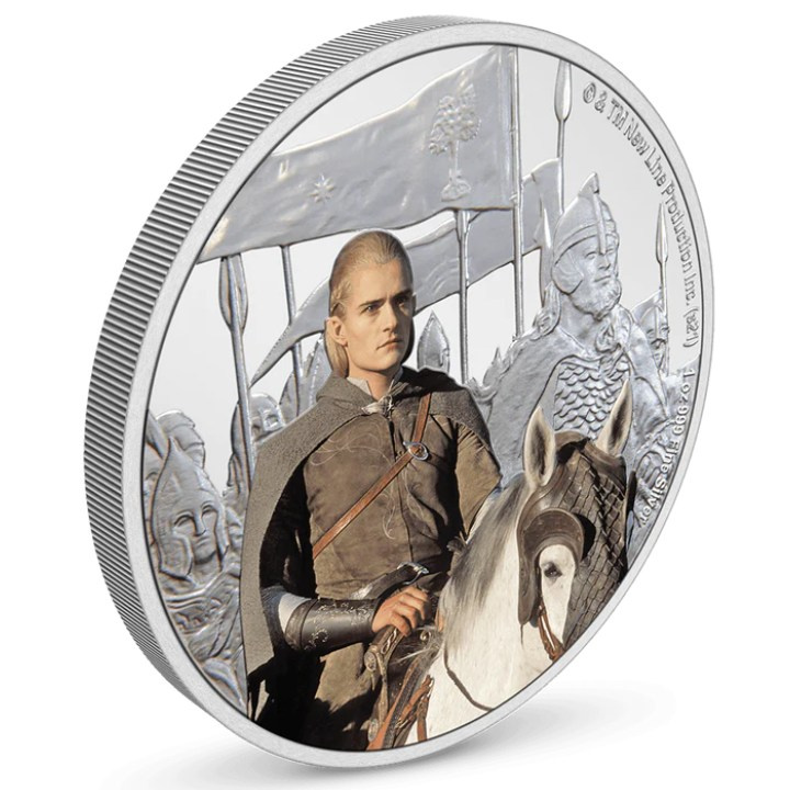 Niue: The Lord of the Rings - Legolas kolorowany 1 uncja Srebra 2021 Proof