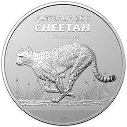 Australia Zoo: Cheetah 1 oz Silver 2021