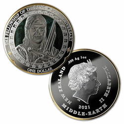 Set of 3 coins 20th Anniversary Lord of The Rings: The Fellowship of the Ring - The Fellowship 3x1 oz Silver 2021 Proof