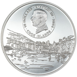Cook Islands: The Architectures of the World - The Rock of Monaco 2 oz Silver 2024 Proof Ultra High Relief Coin