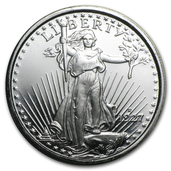 Liberty 1 oz Silver Round 1927