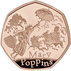 Mary Poppins 50p arany 2025 Proof