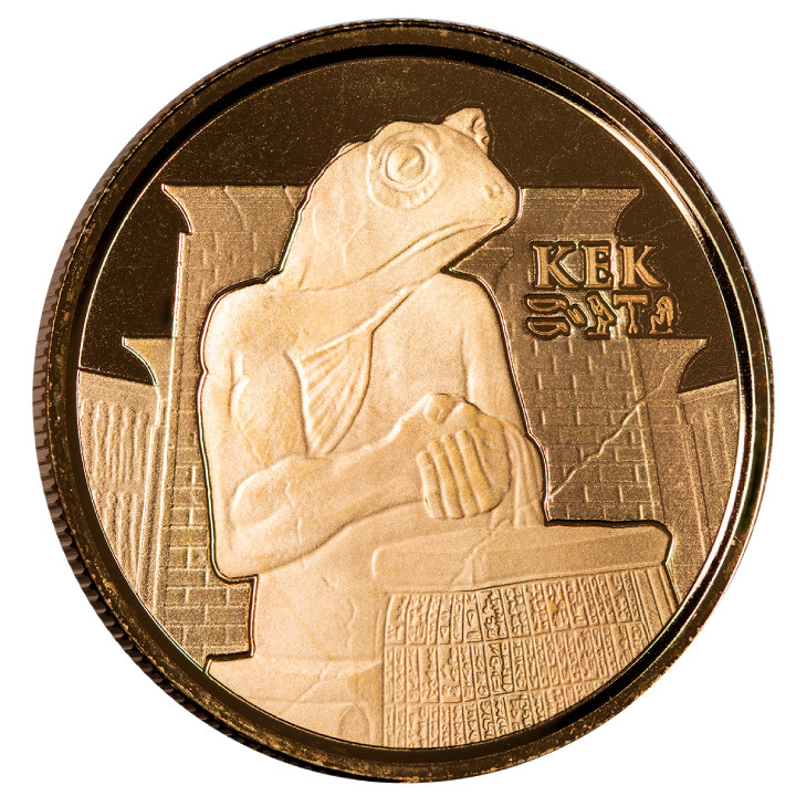 Czad: Reliquia Egipcia - Kek Dios Rana 1 uncja Złota 2022 Proof