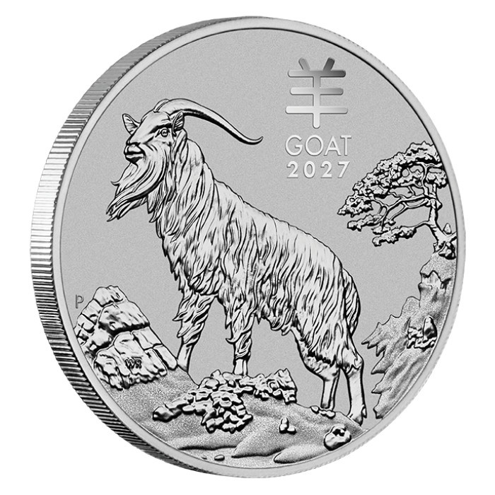 Platynowa Moneta Perth Mint: Lunar III – Rok Kozy 1 uncja Platyny 2027
