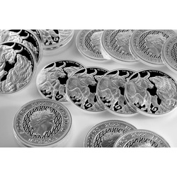 Tokelau: Toro y Oso 1 oz Plata 2022 Proof