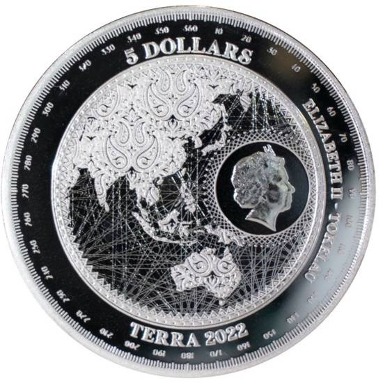 Tokelau: Terra 1 oz Silber 2022 Prooflike