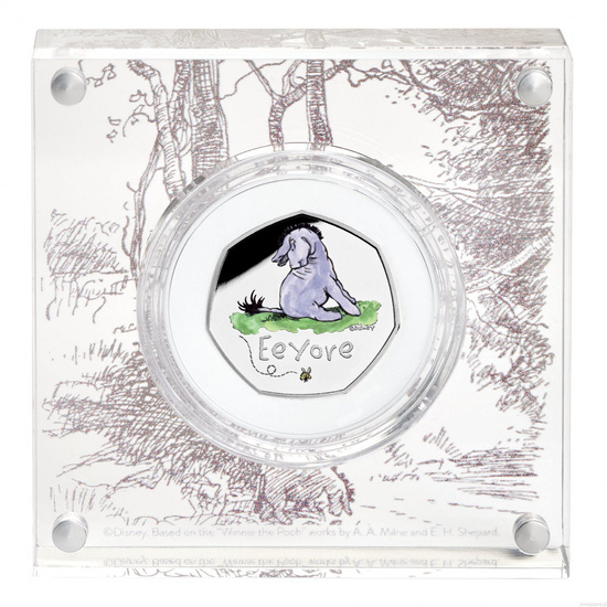 Winnie the Pooh - Eeyore Plata Coloreada 2022 Proof