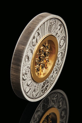 Tuvalu : Tic-Tac-Toe 2 onces d'argent 2022 Antiqued Insert Macro Mood