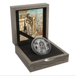 Niue: La última mirada en Palmyra $2 Srebro 2021 Alto Relieve Moneda Antigua