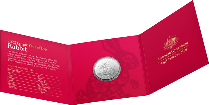 Lunar: Año del Conejo Cobre 2023 Tetra Decagon Coin