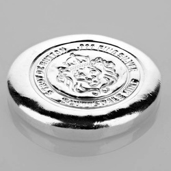 Scottsdale Mint Lion Button 5 onces d'argent rond