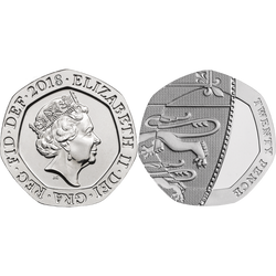 Lote de 14 monedas de plata Gran Bretaña 2018 Proof