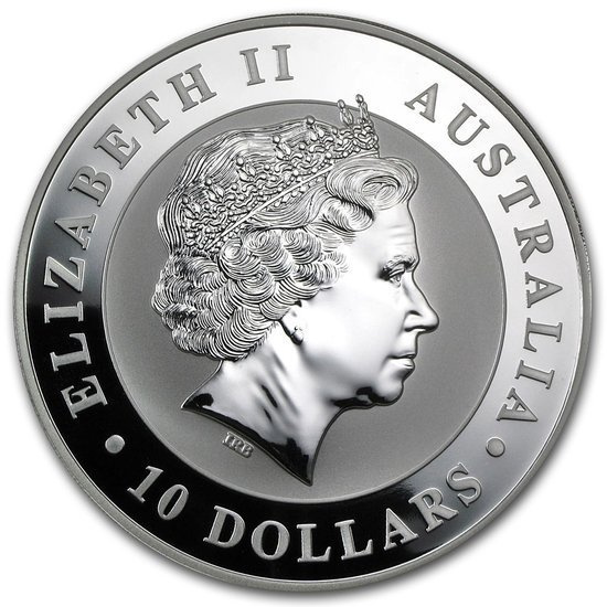 Kookaburra 10 oz Silber 2011