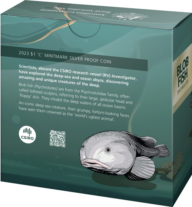 Creatures of the Deep $1 „C“ Mintmark Stříbro 2023 Proof