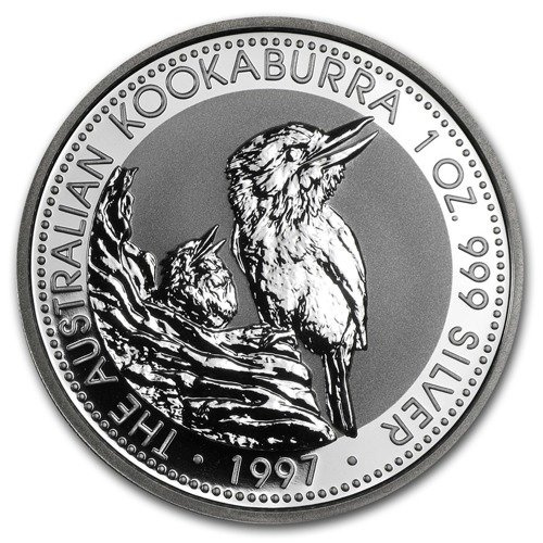 Kookaburra 1 uncja Srebra 1997