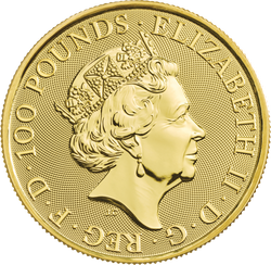 Les bêtes de la reine : Le lion blanc des Mortimer 1 once d'or 2020