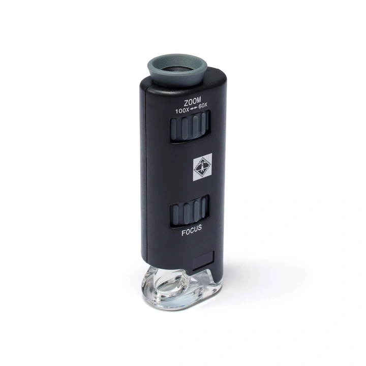 Microscopio zoom con LED 60x -100x