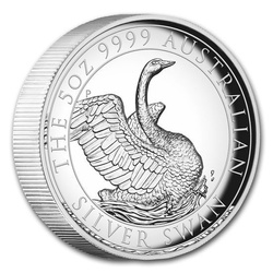 Łabędź 5 uncji Srebra 2020 Proof