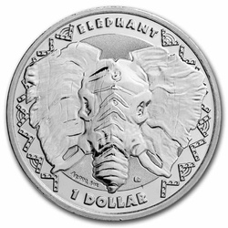 Sierra Leone : Big Five - Éléphant 1 once d'argent 2023