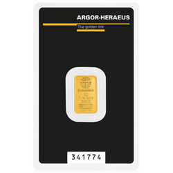 Lingot d'or Argor-Heraeus 2 g d'or