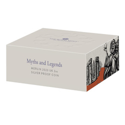 Mýty a legendy: Merlin 2 unce stříbra 2023 Proof