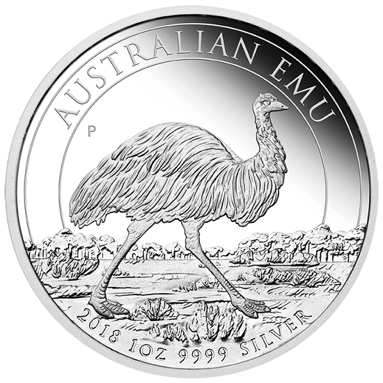 Australský emu 1 unce stříbra 2018 Proof Certifikát od 1 do 20