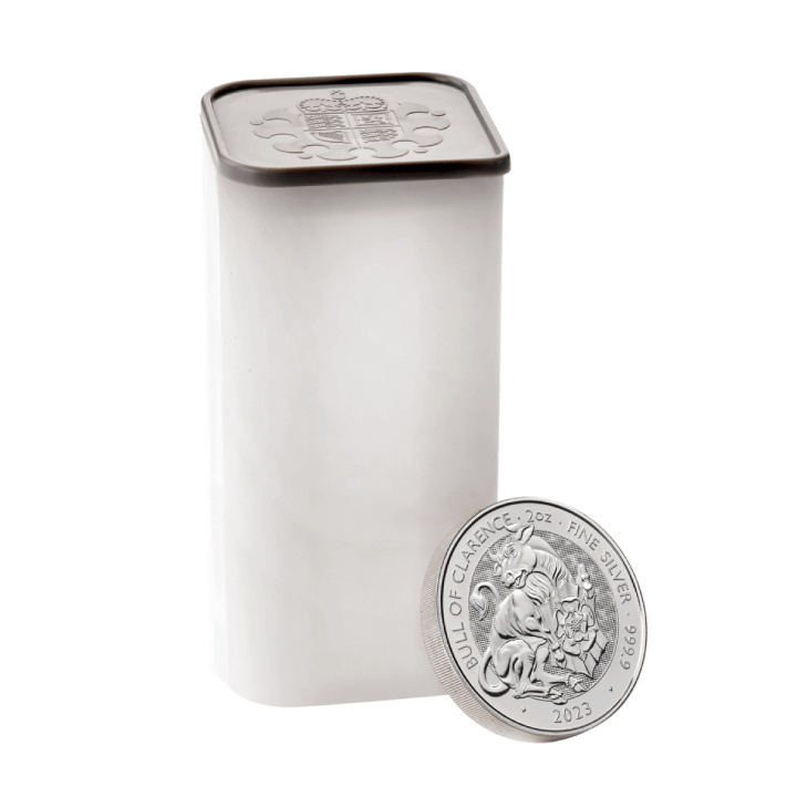 The Royal Tudor Beasts: The Bull of Clarence 2 oz Silber 2023