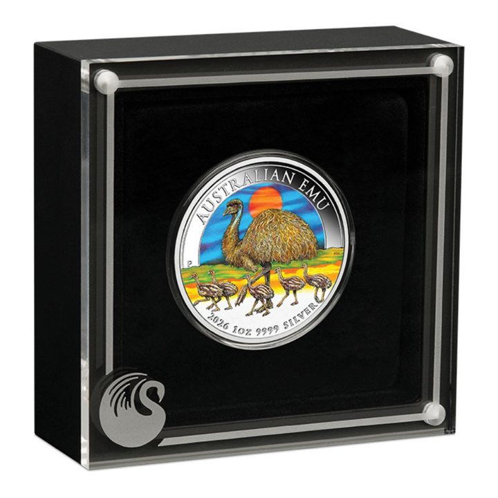Emu australian colorat 1 oz argint 2026
