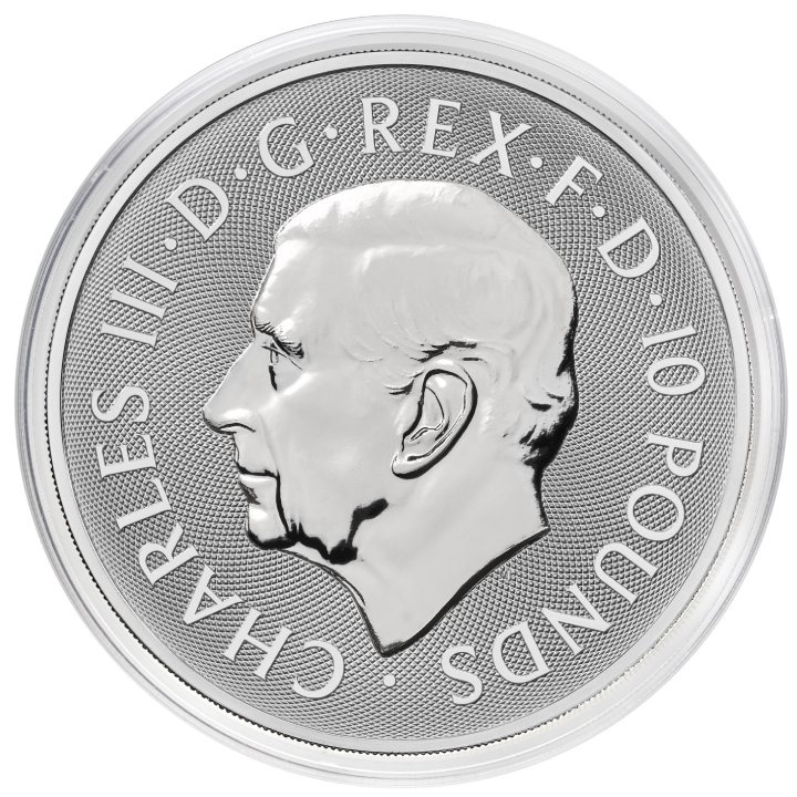 The Royal Tudor Beasts: The Greyhound of Richmond 10 oz Stříbra 2025