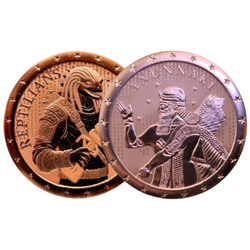 Aliens in UFO Medal Set 2 x 1 oz Copper 2026