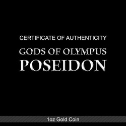 Tuvalu: Gods of Olympus - Poseidon 1 oz Gold 2021