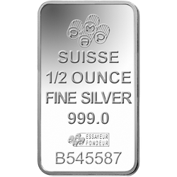 Barra de plata Pamp Suisse Rosa de 1/2 oz