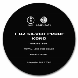 Niue: King Kong 1 oncia d'argento 2021 Proof