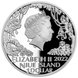 Niue: El Libro de la Selva - Oso Baloo y Pantera Negra Bagheera $1 Srebro 2022 Proof