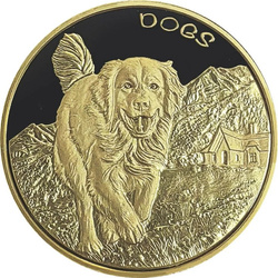 Fiyi: Perros 1 oz Oro 2022 Prooflike