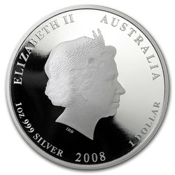 Lunar II: Año del Ratón 1 oz Plata 2008 PROOF