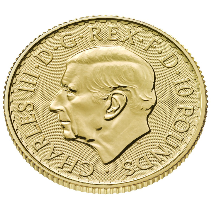 Monedă de aur Britannia 1/10 uncie de aur 2027