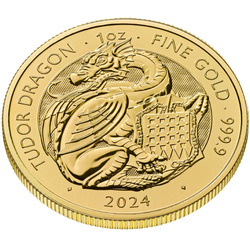 The Royal Tudor Beasts: The Tudor Dragon 1 oncia d'oro 2024