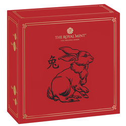 Royal Mint Lunar : Année du lapin 5 onces d'or 2023 Proof