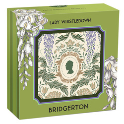 Tuvalu: Bridgerton – Lady Whistledown, kolorovaná, 1 unce stříbra, 2026, Proof