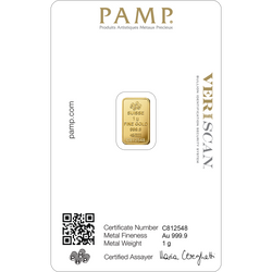 PAMP Lady Fortuna Veriscan 1 g Oro