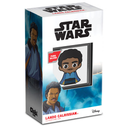 Niue: Star Wars - Chibi “Lando Calrissian” colorato 1 oncia d'argento 2023 Proof