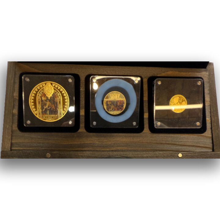 Niue: 3 érme szett 1791. május 3-i alkotmány Arany 2021 Proof