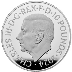 Royal Mint Lunar: Anno del Dragone 5 once d'argento 2024 Proof