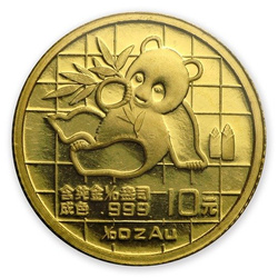 Panda cinese 1/10 oncia d'oro 1989