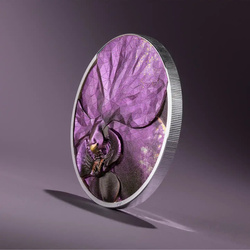 Srebrna Moneta Cook Islands: Bionics - Orchid kolorowany 1 uncja Srebra 2026 Proof