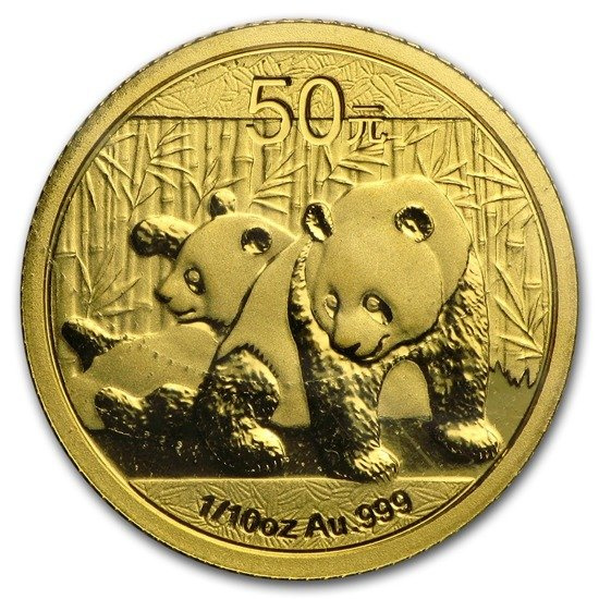 Chińska Panda 1/10 uncji Złota 2010